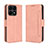 Leather Case Stands Flip Cover Holder BY3 for Huawei Honor X8a 4G Pink