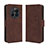 Leather Case Stands Flip Cover Holder BY3 for Huawei Mate 50 Pro Brown