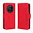 Leather Case Stands Flip Cover Holder BY3 for Huawei Mate 50 Pro Red