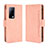 Leather Case Stands Flip Cover Holder BY3 for Huawei Mate X2 Pink