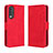 Leather Case Stands Flip Cover Holder BY3 for Huawei Nova 10z Red