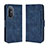 Leather Case Stands Flip Cover Holder BY3 for Huawei Nova 9 SE Blue