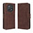 Leather Case Stands Flip Cover Holder BY3 for Huawei Nova Y91 Brown