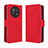 Leather Case Stands Flip Cover Holder BY3 for Huawei Nova Y91 Red