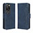 Leather Case Stands Flip Cover Holder BY3 for Huawei P60 Blue