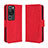 Leather Case Stands Flip Cover Holder BY3 for Huawei P60 Pro Red