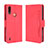 Leather Case Stands Flip Cover Holder BY3 for Motorola Moto E7 Power Red