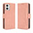 Leather Case Stands Flip Cover Holder BY3 for Motorola Moto G 5G (2023) Pink