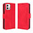 Leather Case Stands Flip Cover Holder BY3 for Motorola Moto G Stylus (2023) 4G Red