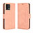 Leather Case Stands Flip Cover Holder BY3 for Motorola Moto G72 Pink