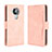 Leather Case Stands Flip Cover Holder BY3 for Nokia 7.3 Pink