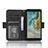 Leather Case Stands Flip Cover Holder BY3 for Nokia C02