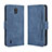 Leather Case Stands Flip Cover Holder BY3 for Nokia C2 Blue