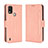 Leather Case Stands Flip Cover Holder BY3 for Nokia C21 Plus Pink