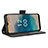 Leather Case Stands Flip Cover Holder BY3 for Nokia G22