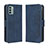 Leather Case Stands Flip Cover Holder BY3 for Nokia G22 Blue