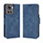 Leather Case Stands Flip Cover Holder BY3 for OnePlus 10R 5G Blue