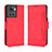 Leather Case Stands Flip Cover Holder BY3 for OnePlus 10R 5G Red