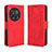 Leather Case Stands Flip Cover Holder BY3 for OnePlus 12 5G Red