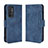 Leather Case Stands Flip Cover Holder BY3 for OnePlus 9RT 5G Blue