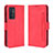 Leather Case Stands Flip Cover Holder BY3 for OnePlus 9RT 5G Red