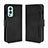 Leather Case Stands Flip Cover Holder BY3 for OnePlus Nord 2 5G Black