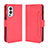 Leather Case Stands Flip Cover Holder BY3 for OnePlus Nord 2 5G Red