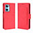 Leather Case Stands Flip Cover Holder BY3 for OnePlus Nord CE 2 5G Red