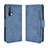 Leather Case Stands Flip Cover Holder BY3 for OnePlus Nord CE 5G Blue