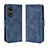 Leather Case Stands Flip Cover Holder BY3 for Oppo A1 5G Blue