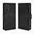 Leather Case Stands Flip Cover Holder BY3 for Oppo A16s Black