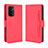 Leather Case Stands Flip Cover Holder BY3 for Oppo A54 5G Red
