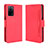 Leather Case Stands Flip Cover Holder BY3 for Oppo A55 5G Red