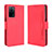 Leather Case Stands Flip Cover Holder BY3 for Oppo A56 5G Red