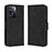 Leather Case Stands Flip Cover Holder BY3 for Oppo A57 4G Black