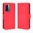 Leather Case Stands Flip Cover Holder BY3 for Oppo A57 5G Red