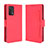 Leather Case Stands Flip Cover Holder BY3 for Oppo A74 4G Red