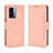 Leather Case Stands Flip Cover Holder BY3 for Oppo A77 5G Pink