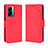Leather Case Stands Flip Cover Holder BY3 for Oppo A77 5G Red