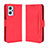 Leather Case Stands Flip Cover Holder BY3 for Oppo A96 4G Red