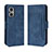 Leather Case Stands Flip Cover Holder BY3 for Oppo A96 5G Blue