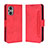 Leather Case Stands Flip Cover Holder BY3 for Oppo A96 5G Red