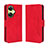 Leather Case Stands Flip Cover Holder BY3 for Oppo K11x 5G Red