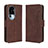 Leather Case Stands Flip Cover Holder BY3 for Oppo Reno10 Pro+ Plus 5G Brown