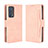 Leather Case Stands Flip Cover Holder BY3 for Oppo Reno6 Pro 5G Pink