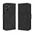 Leather Case Stands Flip Cover Holder BY3 for Realme 10 Pro 5G Black