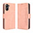 Leather Case Stands Flip Cover Holder BY3 for Realme 10 Pro 5G Pink