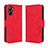 Leather Case Stands Flip Cover Holder BY3 for Realme 10 Pro 5G Red