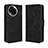 Leather Case Stands Flip Cover Holder BY3 for Realme 11 5G Black