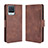 Leather Case Stands Flip Cover Holder BY3 for Realme 8 4G Brown